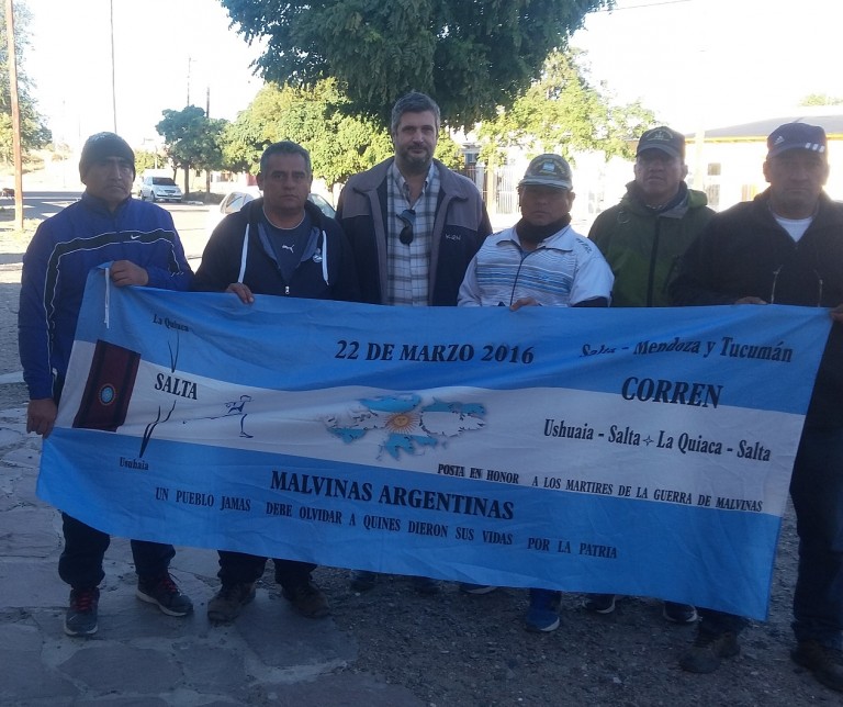 Pasaron por SAO Ex Combatientes de Malvinas quienes llevan a cabo una travesía a pie por todo el país