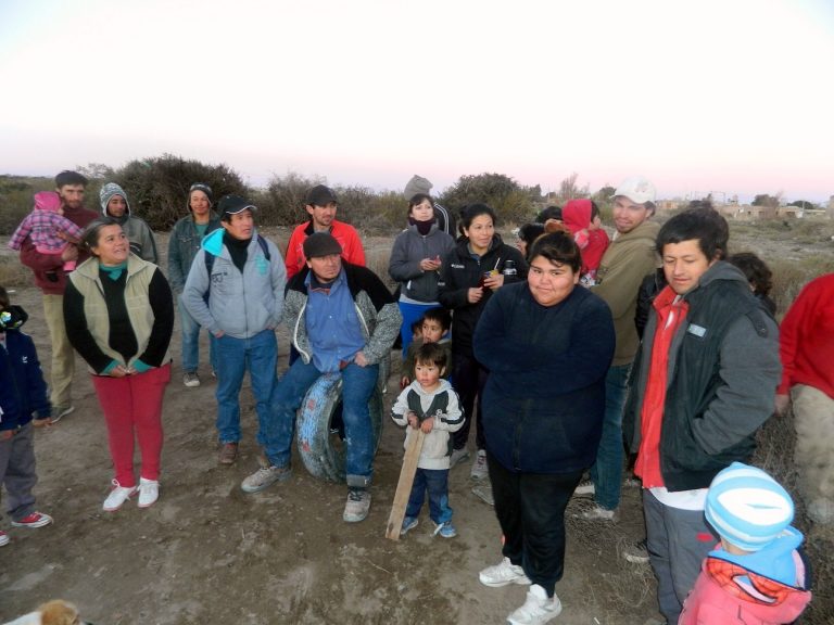 Intimaron para desalojo a los habitantes de la toma de terrenos en Las Grutas