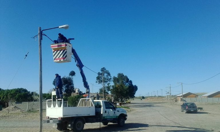 Trabajos de Servicios públicos en Las Grutas y San Antonio Oeste