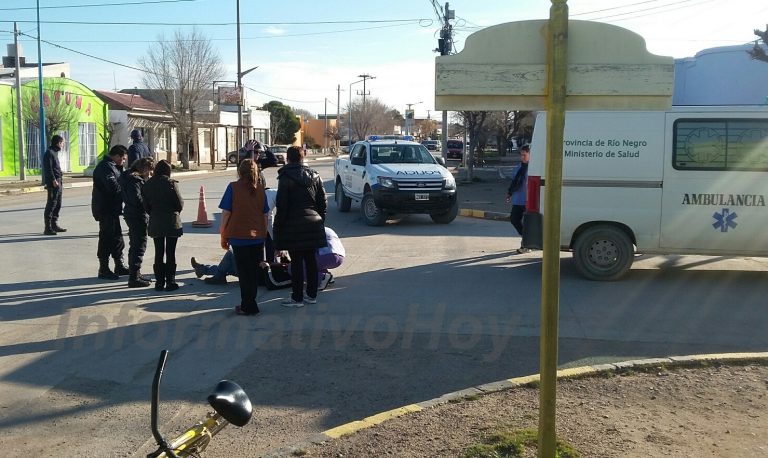 San Antonio: un ciclista lesionado en accidente de tránsito