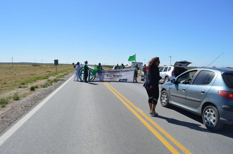 San Antonio: ATE manifestó en la Ruta Nacional 3