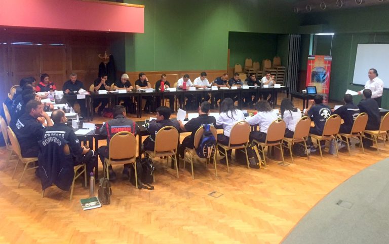 Se realizó en Las Grutas curso de aspirantes a oficiales de bomberos de Río Negro