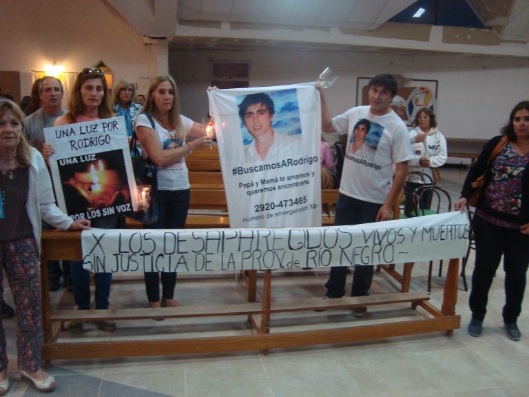 Pidieron por el retorno de Rodrigo Hredil y todos los rionegrinos que aún no aparecen y aquellos que esperan justicia