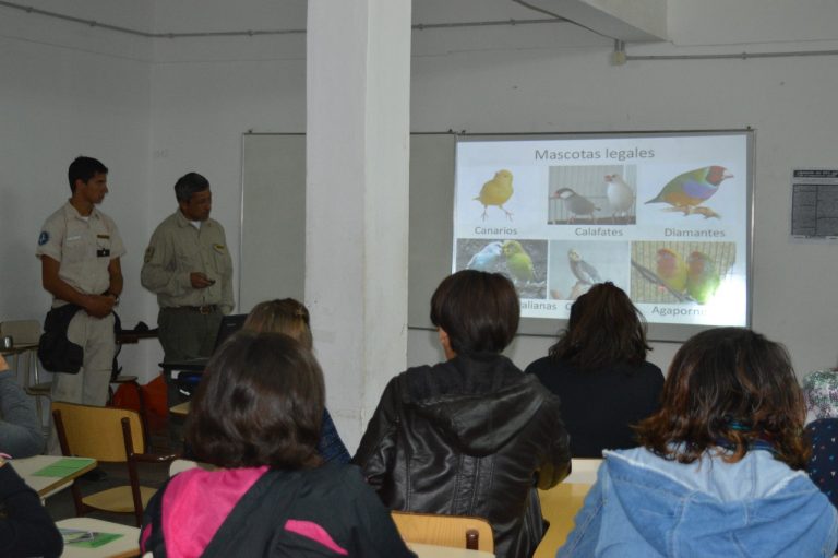 Guardafaunas realizaron charla de concientización sobre  “La fauna silvestre no es mascota”.