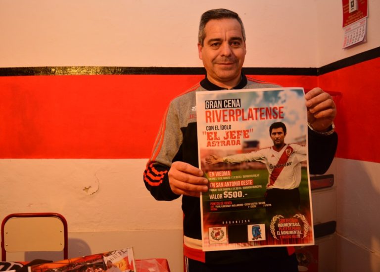 Con una cena recibirán al ídolo de River Plate “El Jefe” Leonardo Astrada