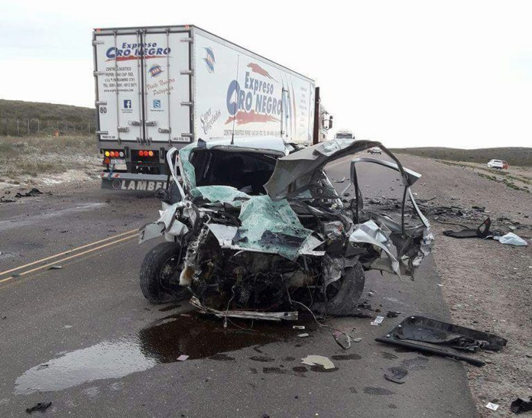 Fatal accidente en la RN3 mueren tres vecinos de Sierra Grande