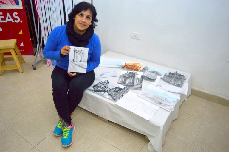 La artista sanantoniense Lidia Rosana Gómez realizo una residencia de arte en Francia