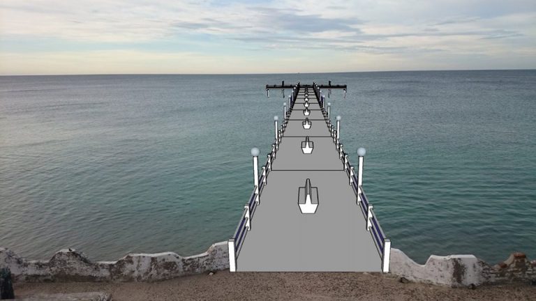 Piden declarar de interés proyecto para construir un muelle balneario Las Grutas