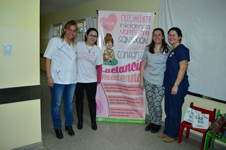 Hospital de SAO: realizaron la 5° teteada por la semana mundial de la lactancia materna