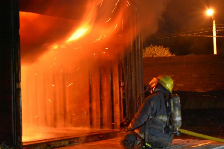 Bomberos de SAO se capacitaron en Incendios Estructurales técnicas C.F.B.T.