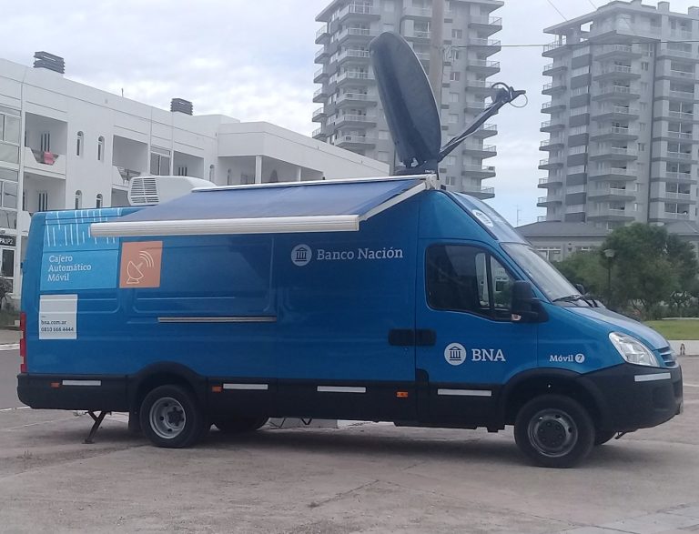 El cajero Móvil del Banco Nación nuevamente en la avenida Jacobacci