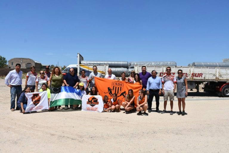La cancha de hockey de Las Grutas: un sueño cada vez más cercano