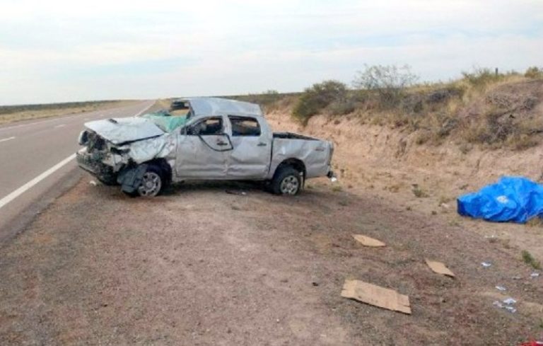 Violento vuelco en la Ruta Nacional 3, un hombre en estado grave