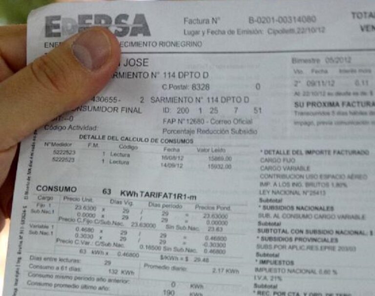 Solicitan al EPRE implementar planes de pago para facturas de luz ante el fuerte impacto en la economía familiar