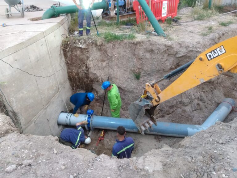Las Grutas: Aguas Rionegrinas está próxima a finalizar las obras que mejorarán el circuito de agua