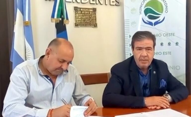 SAO: Casadei firmó el llamado a licitación para remediar las manzanas 383-384