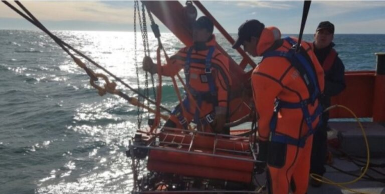 Los datos del «Tango» que continúa con la búsqueda del casco hundido del «BP 7 de Agosto»