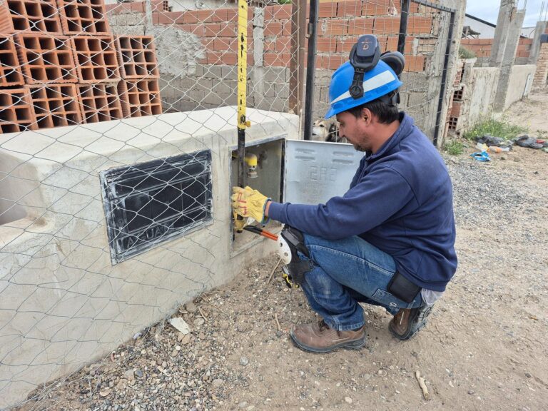 SAO: conectan la nueva red de gas en el barrio ARA San Juan