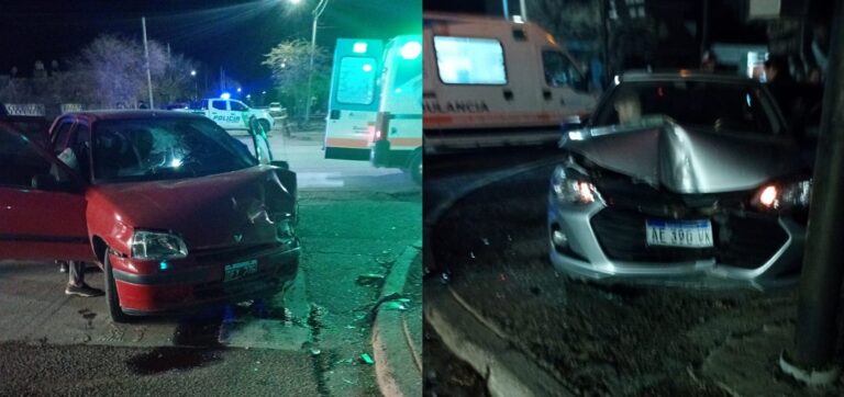 Varios siniestros viales en San Antonio Oeste: colisiones y caídas por hielo dejaron heridos y daños materiales